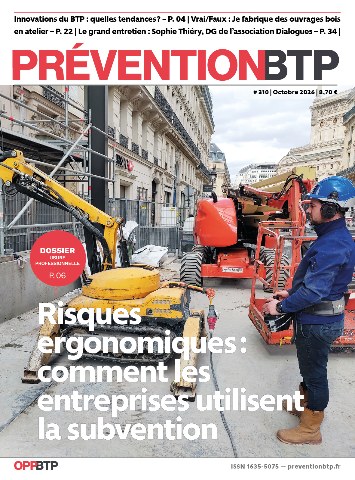 N°310 - Risques ergonomiques : comment les entreprises utilisent la subvention