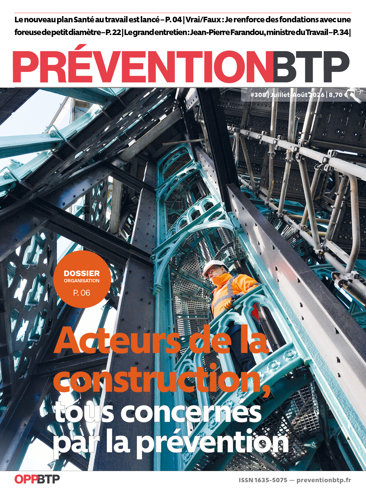 N°200413 - Acteurs de la construction, tous concernés par la prévention