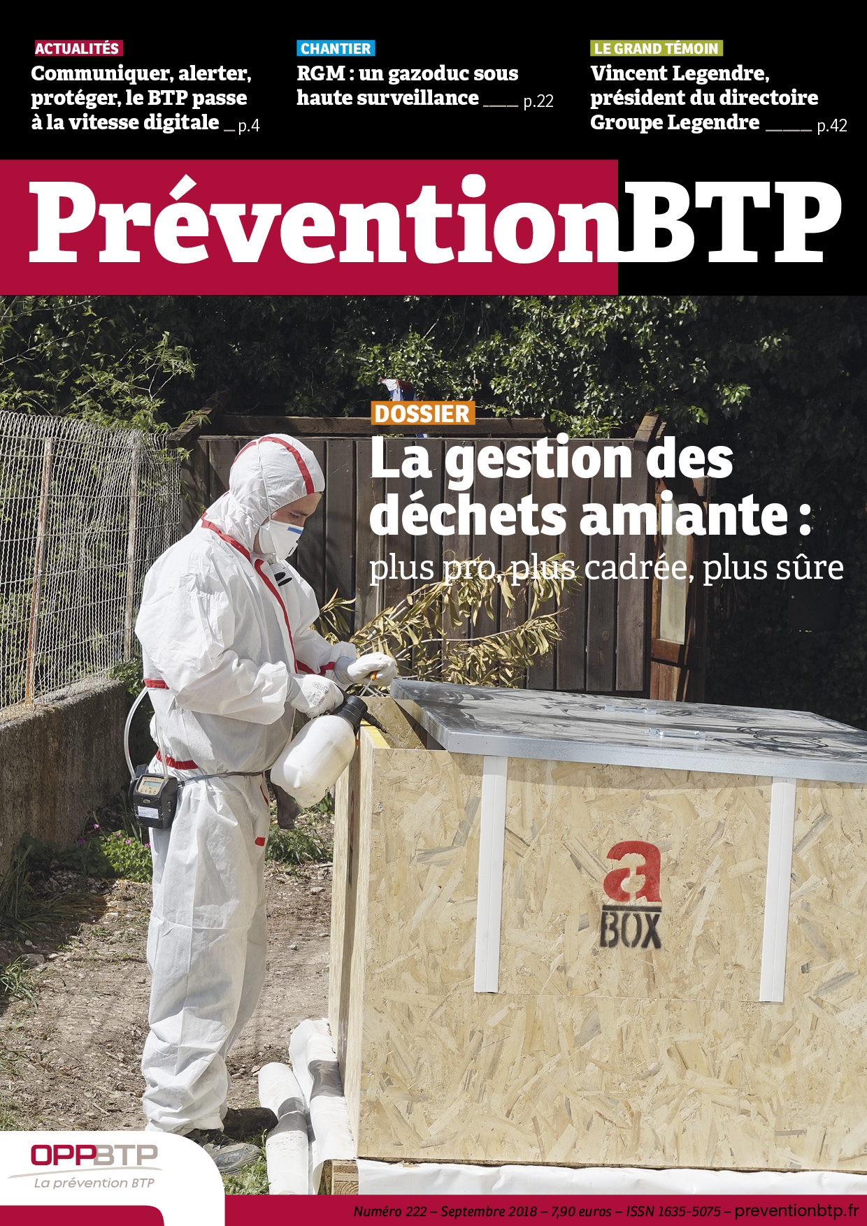 N°222 - La gestion des déchets amiante : plus pro, plus cadrée, plus sûre