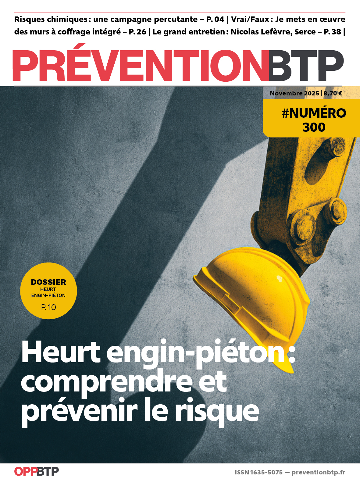 N°300 - Heurt engin-piéton : comprendre et prévenir le risque