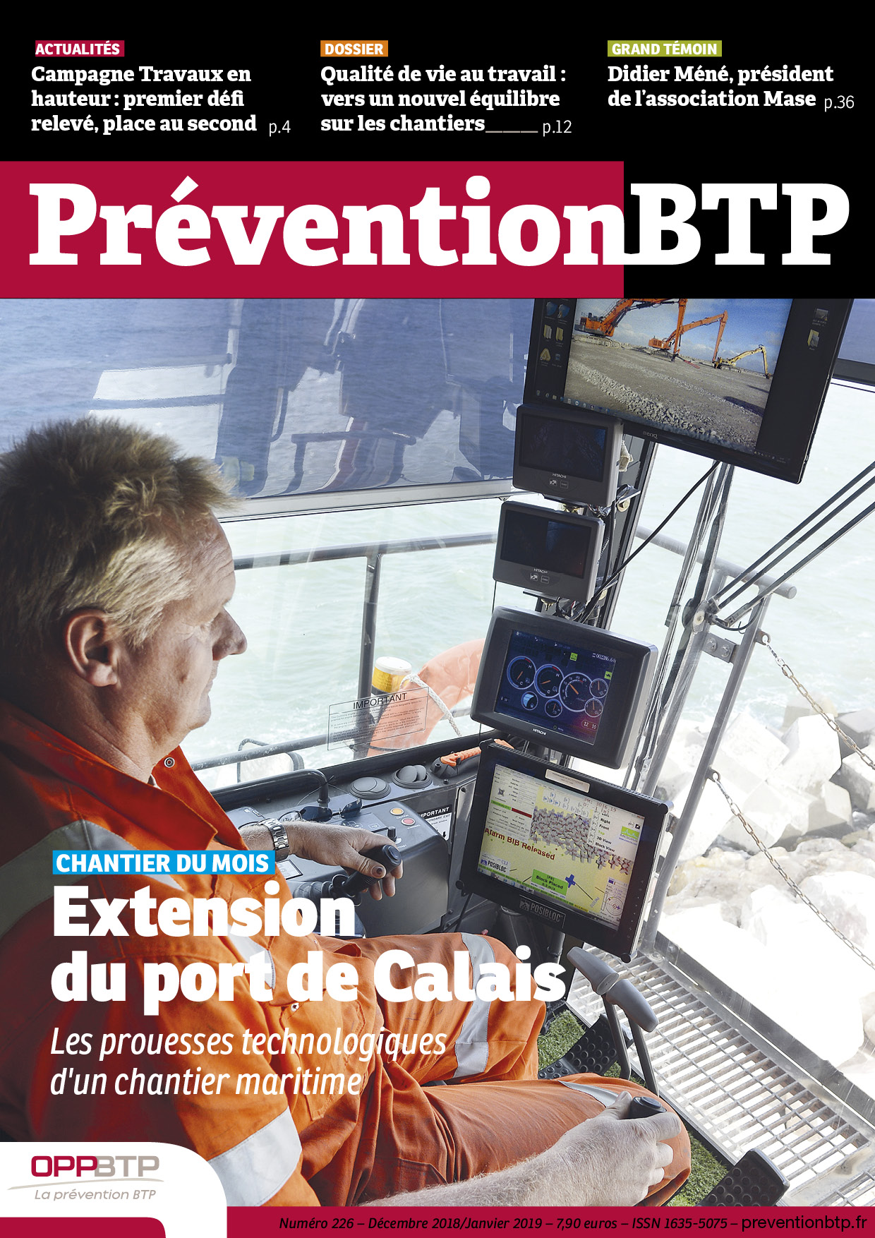 N°226 - Extension du port de Calais : les prouesses technologiques d'un chantier maritime - décembre 2018 / janvier 2019